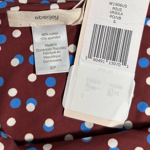 EBERJEY Mius Ursula Side Tie Polka Dot Bikini Bottom - Picture 4 of 5